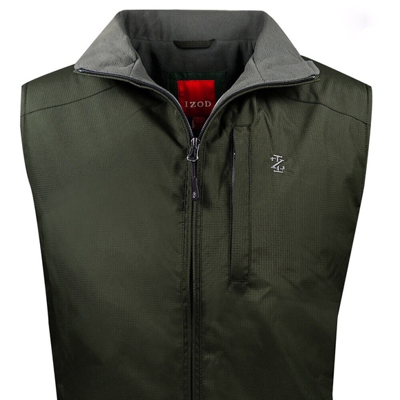 Izod Fleece Lined Vest - All Season Performance - Picture 1 of 6